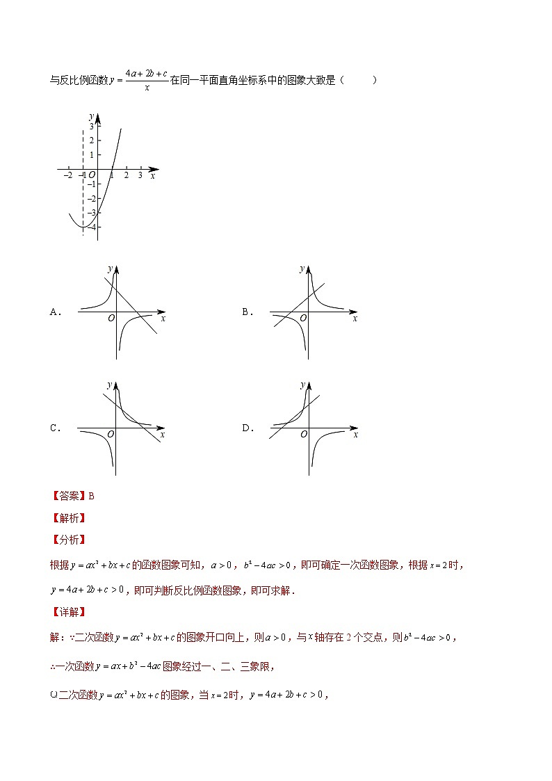 初中数学中考复习 专题10 二次函数-三年（2020-2022）中考数学真题分项汇编（全国通用）（解析版）第3页