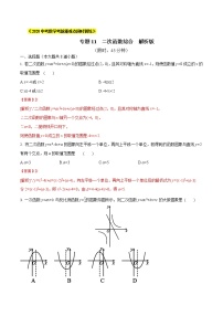 初中数学中考复习 专题11  二次函数综合（解析版）