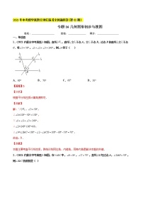 初中数学中考复习 专题16几何图形初步与视图-2021年中考数学真题分项汇编（解析版）【全国通用】（第02期）