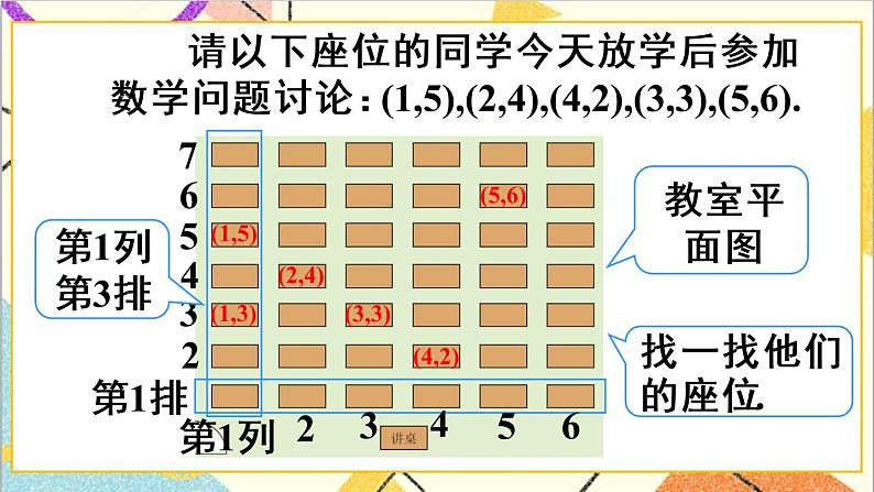 7.1.1 有序数对第7页