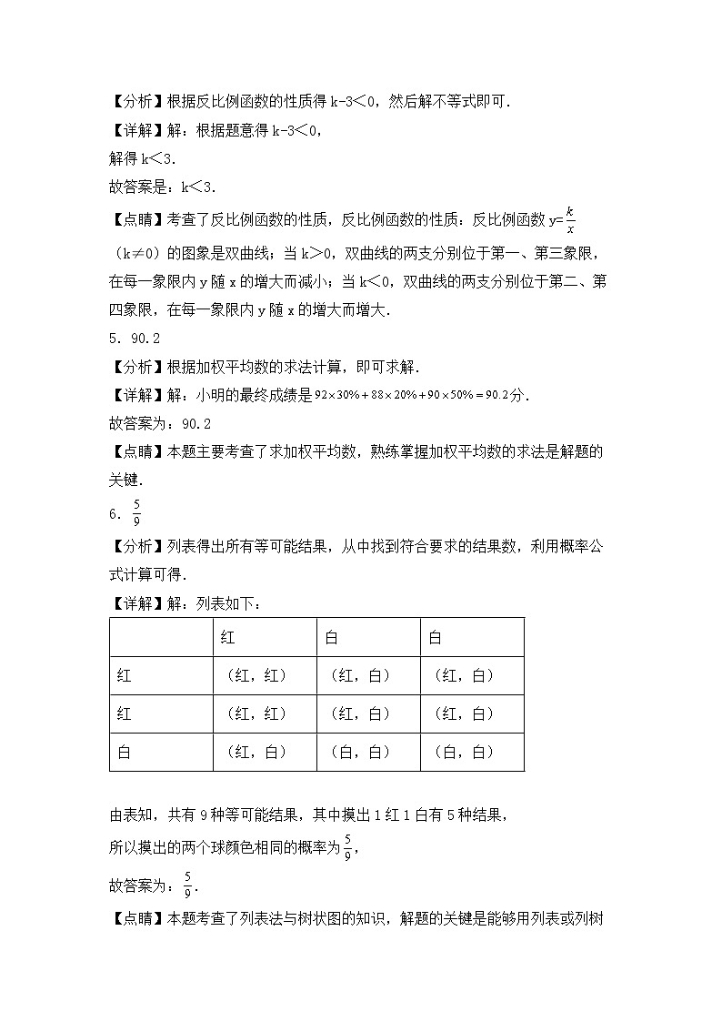 专题21 【五年中考+一年模拟】填空基础题三-备战2023年河南中考真题模拟题分类汇编（解析版）第2页