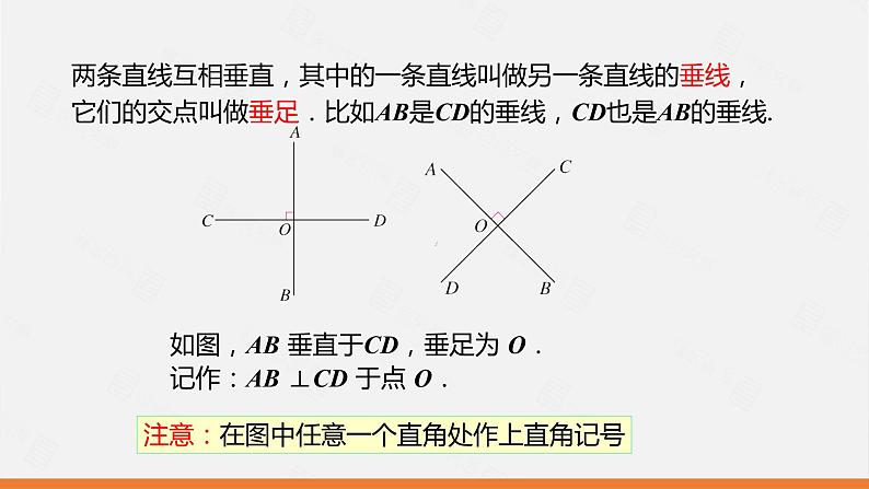 人教版七年级数学下册课件 5.1.2 垂线第6页