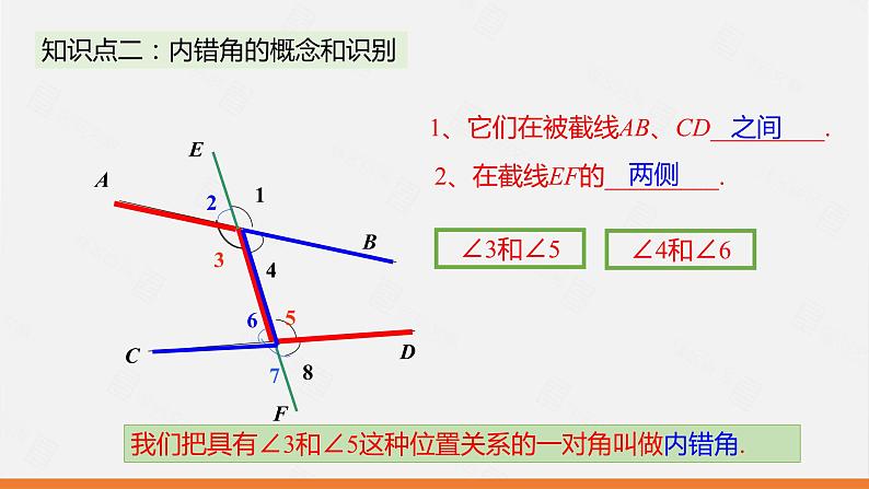 人教版七年级数学下册课件 5.1.3 同位角、内错角、同旁内角08