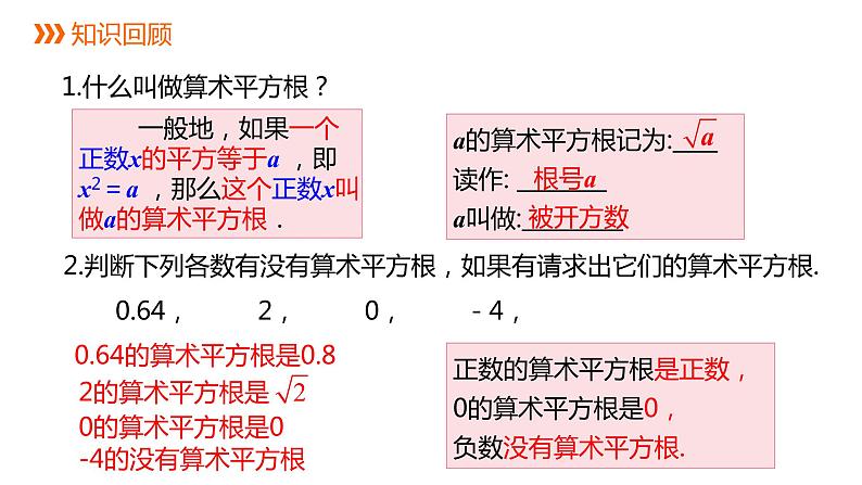 人教版七年级数学下册课件 6.1 第3课时 平方根02