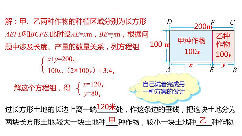 人教版七年级数学下册课件 8.3 第2课时 几何图形与图文信息问题第7页