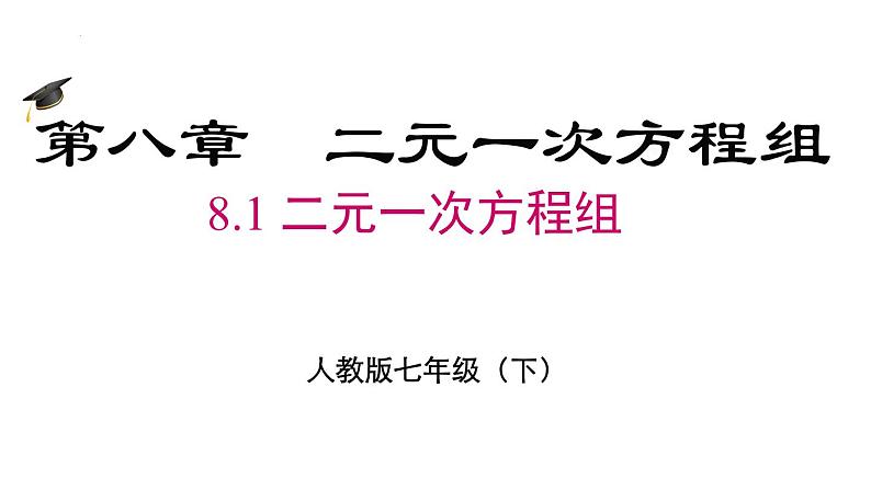 8.1二元一次方程组课件第2页