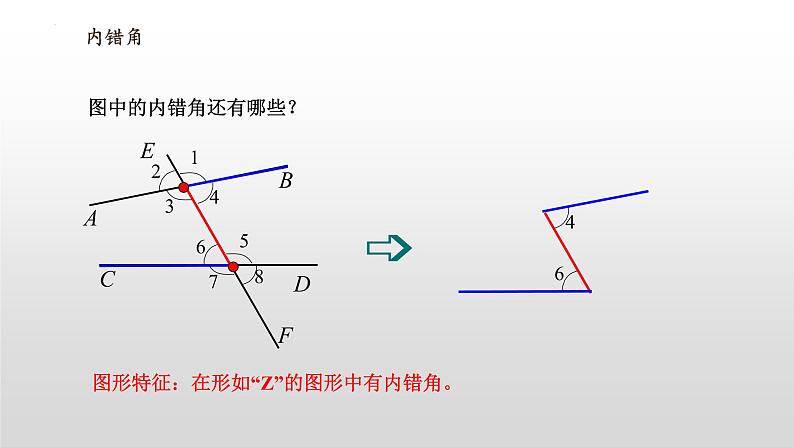 5.1.3同位角、内错角，同旁内角课件第8页