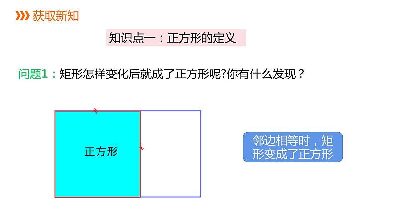 人教版八年级数学下册课件 18.2.3  正方形第5页