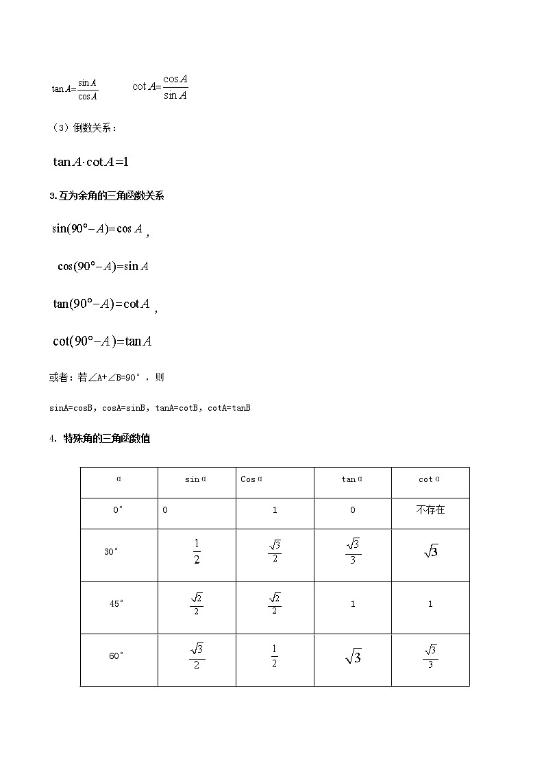 初中数学中考复习 专题28  锐角三角函数（解析版）02