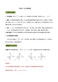 初中数学中考复习 专题38  反比例函数问题（解析版）