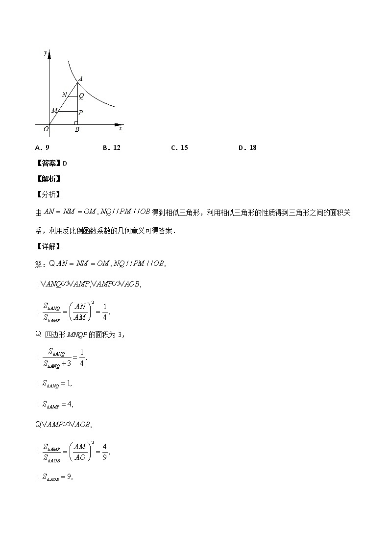 初中数学中考复习 专题55图形的相似（3）-2020年全国中考数学真题分项汇编（第02期，全国通用）（解析版）02