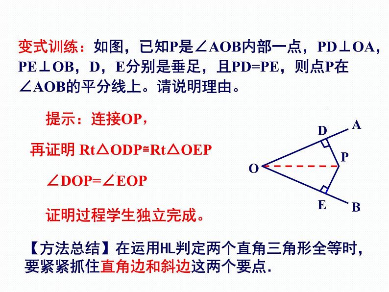 1.3 直角三角形全等的判定 第2课时 湘教版数学八年级下册课件05