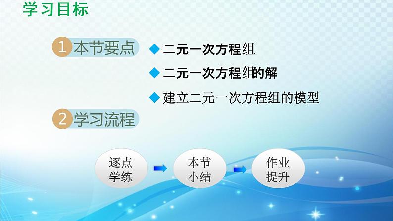 6.1.2 二元一次方程组 冀教版数学七年级下册导学课件第2页