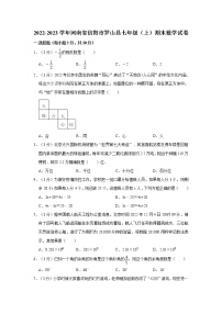 河南省信阳市罗山县2022-2023学年七年级上学期期末数学试卷 (含答案)