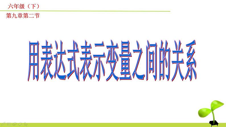 9.2用表达式表示变量之间的关系 课件 2022-2023学年鲁教版（五四制）六年级数学下册05