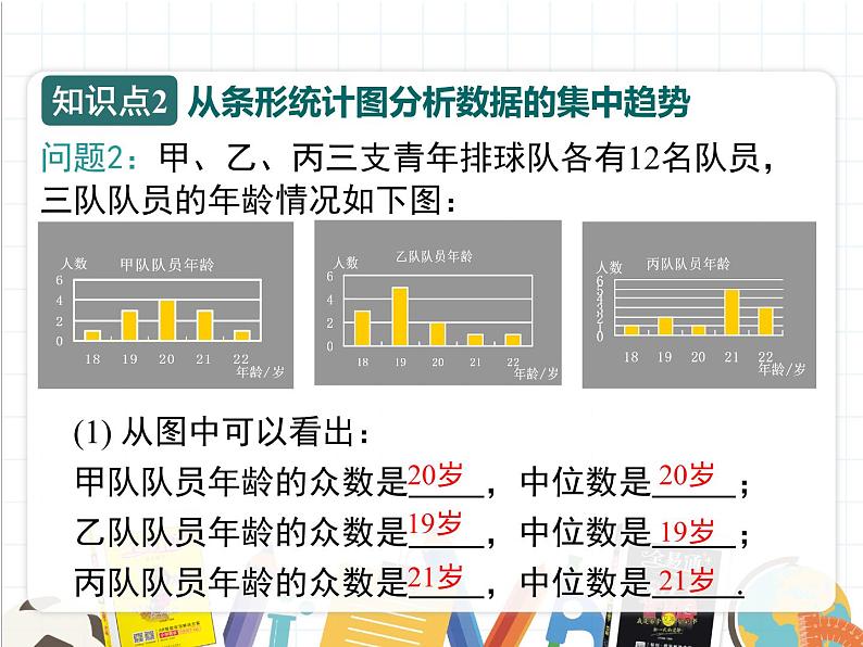 北师版数学八年级上册 6-3 从统计图分析数据的集中趋势课件PPT07