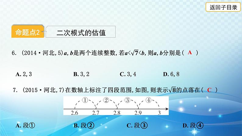 2023年河北省中考数学复习全方位第3讲 二次根式 课件05