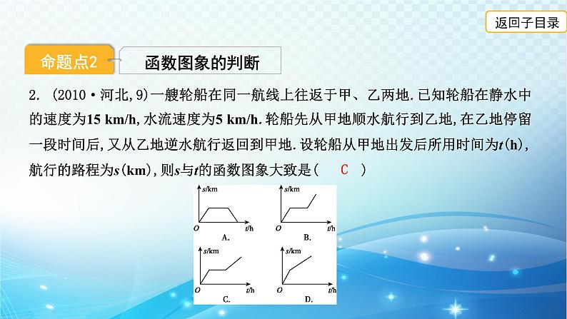 2023年河北省中考数学复习全方位第10讲 平面直角坐标系与函数 课件第4页