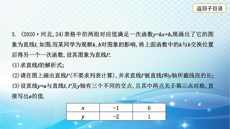 2023年河北省中考数学复习全方位第11讲 一次函数的图象和性质 课件05