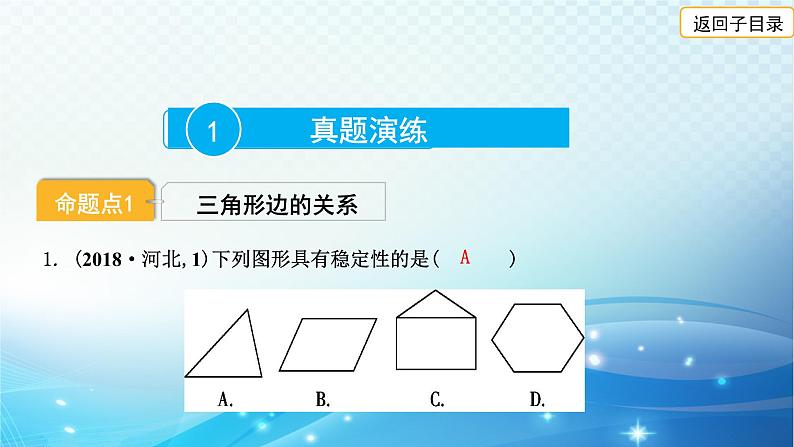 2023年河北省中考数学复习全方位第17讲 三角形的基本性质 课件03