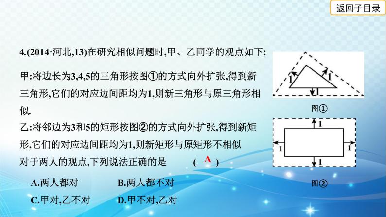 2023年河北省中考数学复习全方位第30讲 图形的相似与位似 课件05
