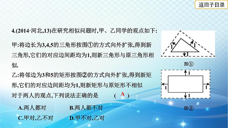 2023年河北省中考数学复习全方位第30讲 图形的相似与位似 课件05