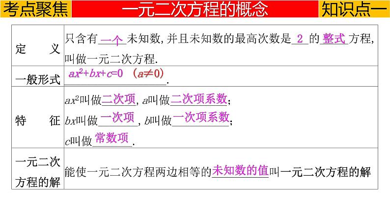 专题2.2 一元二次方程-2023年中考数学第一轮总复习课件（全国通用）03