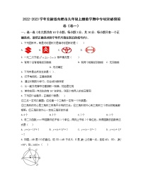 2022-2023学年安徽省合肥市九年级上册数学期中专项突破模拟卷（卷一卷二）含解析