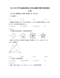 2022-2023学年安徽省合肥市九年级上册数学期中仿真模拟卷（AB卷）含解析