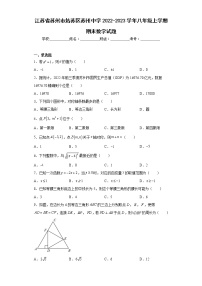 江苏省苏州市姑苏区苏州中学2022-2023学年八年级上学期期末数学试题