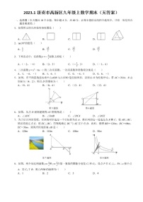 2023.1济南市高新区九年级上数学期末（无答案）