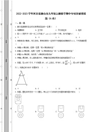 2022-2023学年河北省唐山市九年级上册数学期中专项突破模拟题（AB卷）含解析