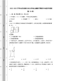 2022-2023学年山东省泰安市九年级上册数学期末专项提升模拟题（AB卷）含解析