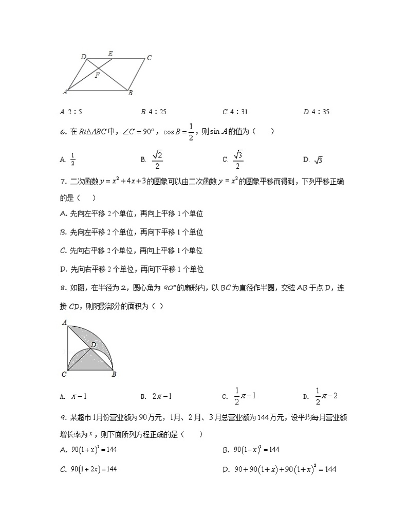 2022-2023学年山东省济南市九年级上册数学期末专项突破模拟题（AB卷）含解析第2页