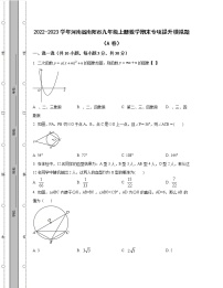 2022-2023学年河南省南阳市九年级上册数学期末专项提升模拟题（AB卷）含解析