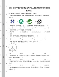 2022-2023学年广东省肇庆市九年级上册数学期末专项突破模拟题（AB卷）含解析