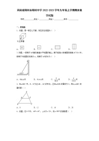 河南省郑州市郑州中学2022-2023学年九年级上学期期末数学试题(含答案)