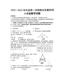 山东省菏泽市单县蔡堂初级中学等2校2022-2023学年八年级上学期期末质量检测数学试题