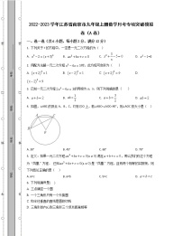 2022-2023学年江苏省南京市九年级上册数学月考专项突破模拟卷（AB卷）含解析