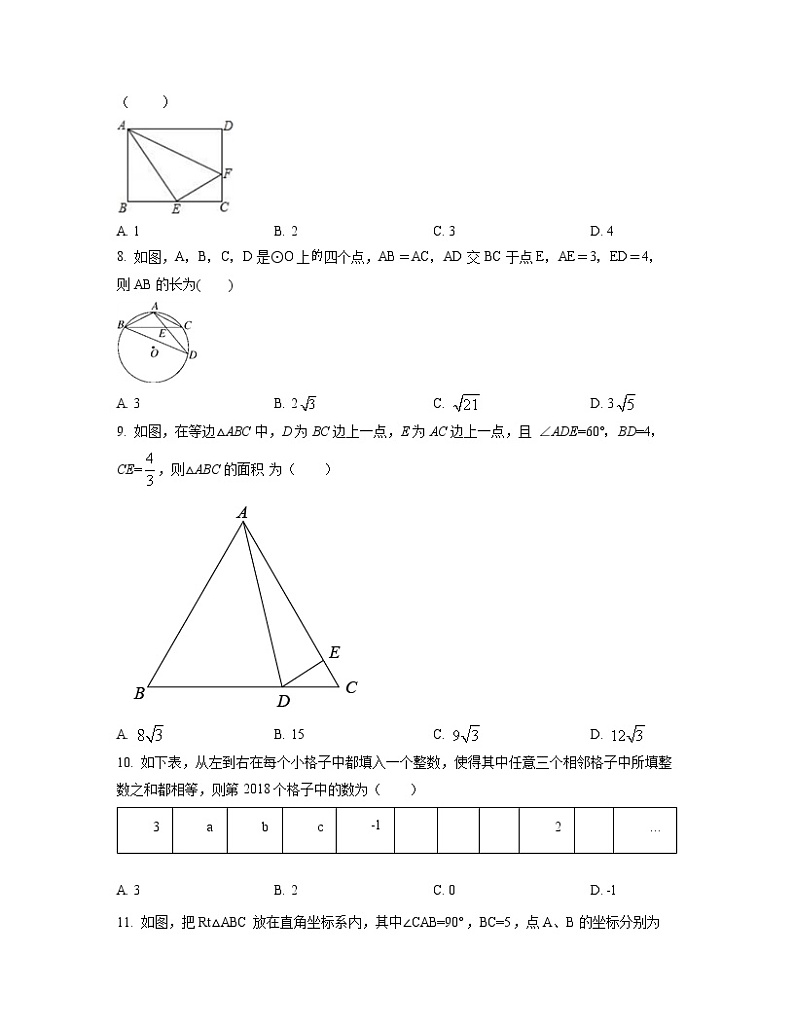 2022-2023学年湖北省荆门市九年级下册数学月考专项提升模拟卷（AB卷）含解析02