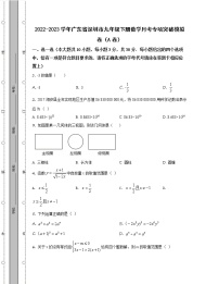 2022-2023学年广东省深圳市九年级下册数学月考专项突破模拟卷（AB卷）含解析