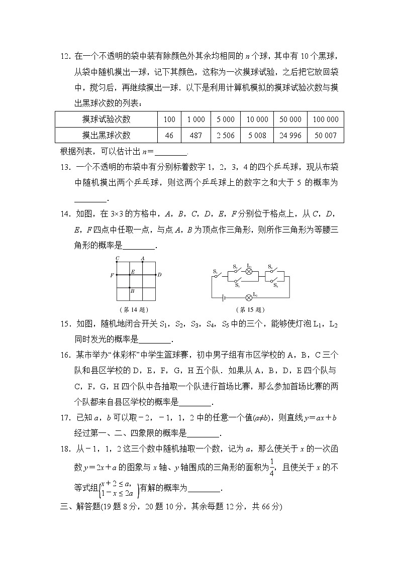 北师大版数学九上 第三章达标检测卷第3页