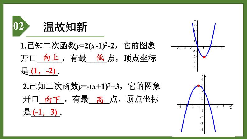 5.7 第1课时二次函数的应用 课件2022-2023学年青岛版九年级数学下册03