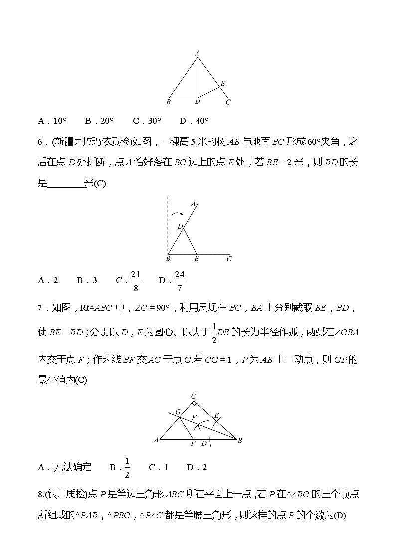 北师大版 数学 八年级下册 第一章 三角形的证明 单元复习 试卷02