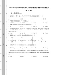 2022-2023学年天津市武清区八年级上册数学期末专项突破模拟卷（AB卷）含解析