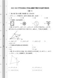 2022-2023学年北京市八年级上册数学期末专项提升模拟卷（卷一卷二）含解析