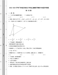 2022-2023学年广西省北海市八年级上册数学期末专项提升模拟卷（AB卷）含解析