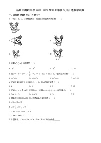 扬州市梅岭中学2021-2022学年七年级3月月考数学试题（含解析）