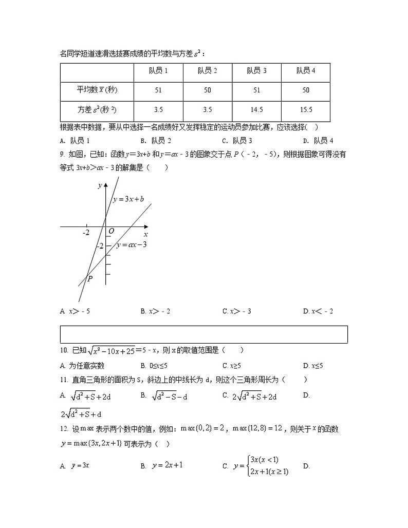 2022-2023学年天津市河北区八年级下册数学期末专项提升模拟题（AB卷）含解析第2页