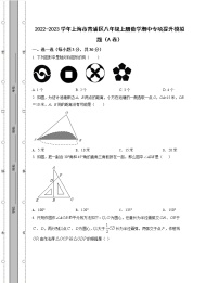 2022-2023学年上海市青浦区八年级上册数学期中专项提升模拟题（AB卷）含解析